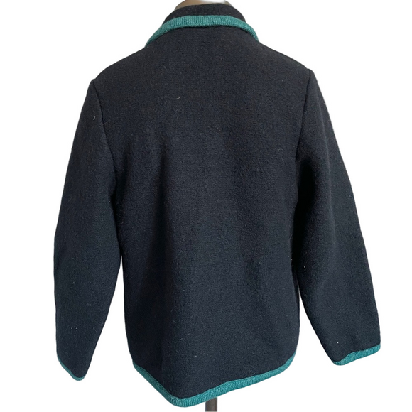 Vintage Geiger Navy Blue Wool Light Blazer Jacket - 38 / Medium - Picture 8 of 10